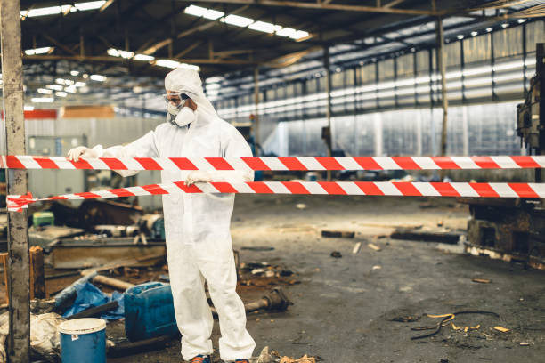 Professional Sewage Cleanup technician working in Duluth, GA
